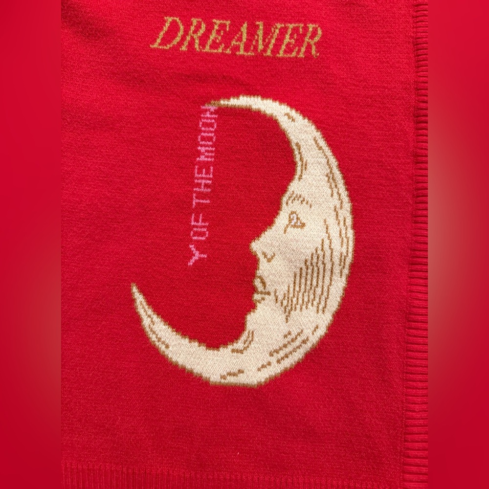 Never Fully Dressed Red Celestial Motif Cardigan - Picture 8 of 15